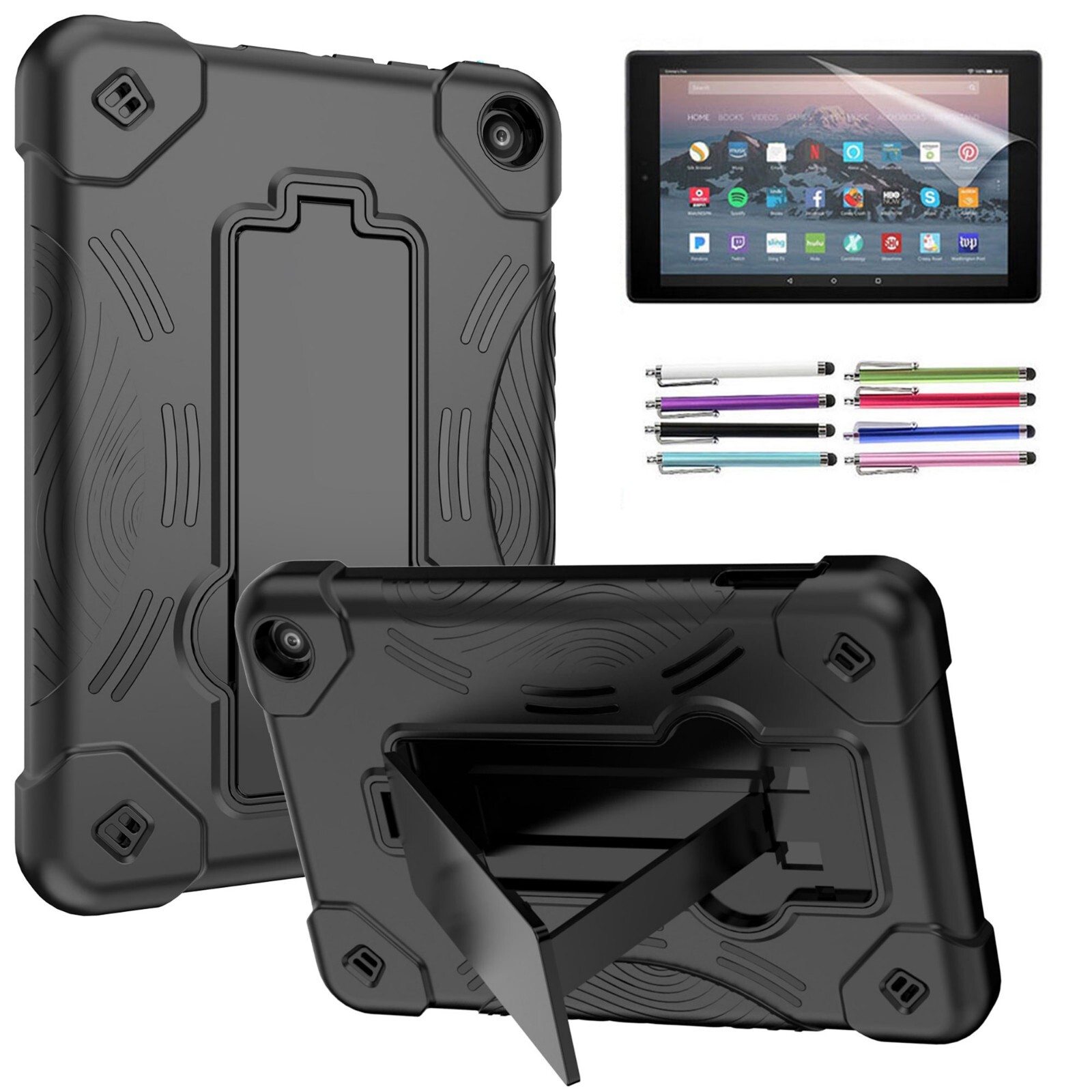 For Amazon Fire 7 inch Tablet Case (2022 Release, 12th Generation) Hybrid Cover
