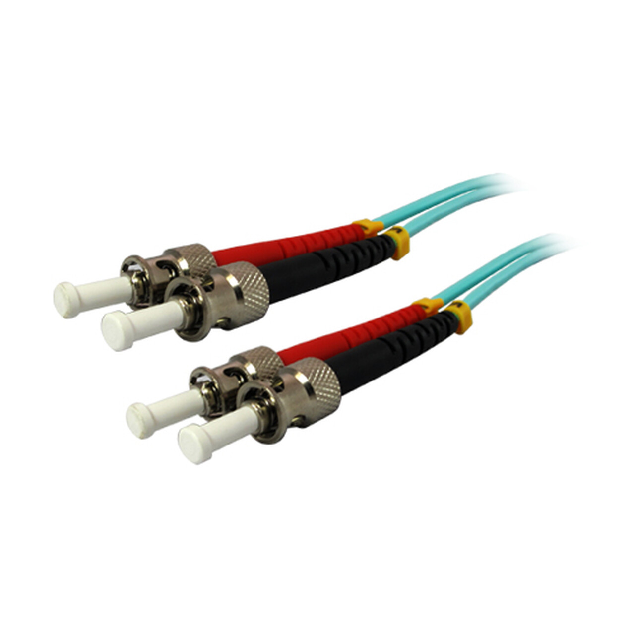 5m ST-ST Duplex 50/125 OM3 Multimode 10GB Fiber Patch Optic Cable Aqua 16FT