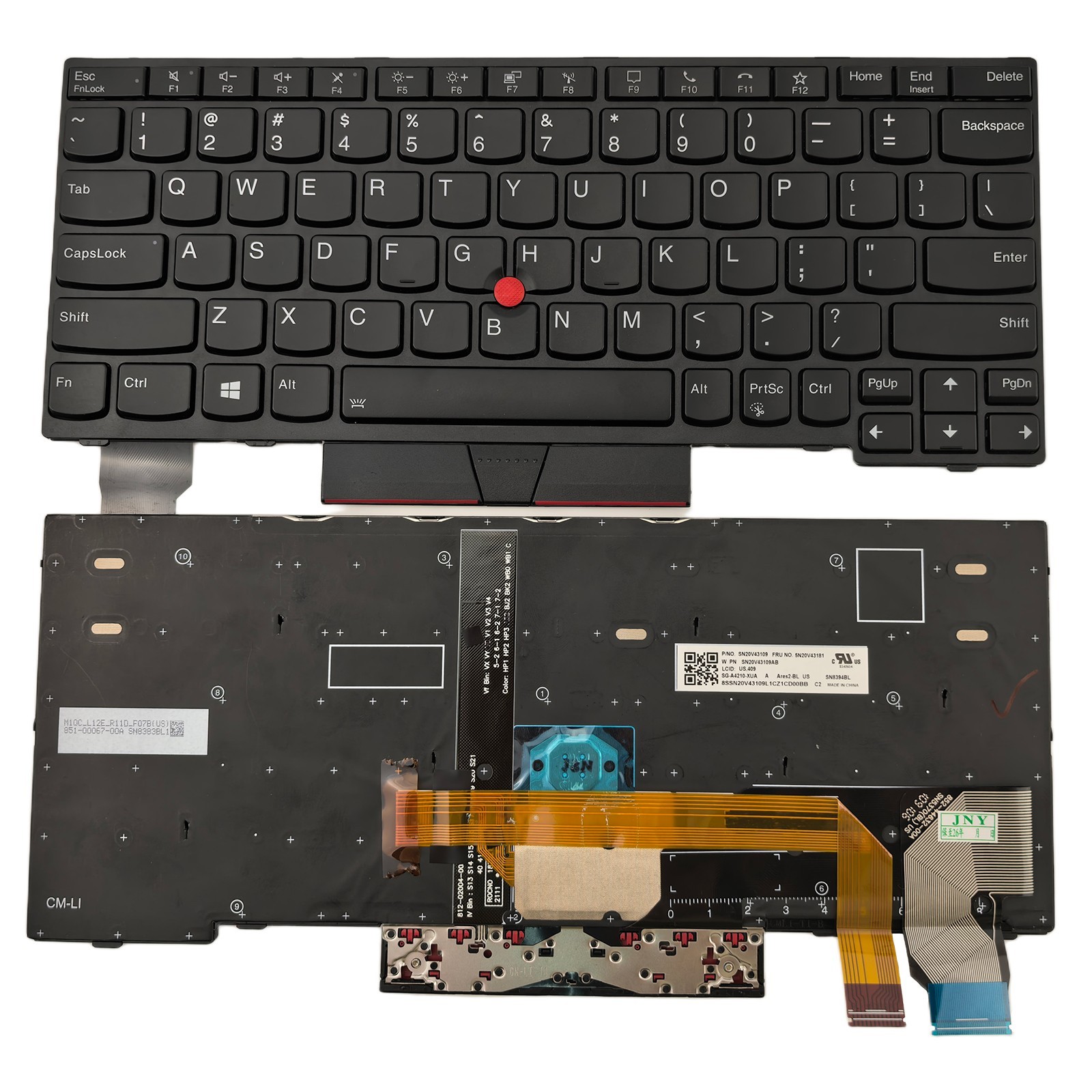 Genuine X13 Gen 1 L13 Gen 2 US Backlit Keyboard for ThinkPad L13 Yoga Gen 2