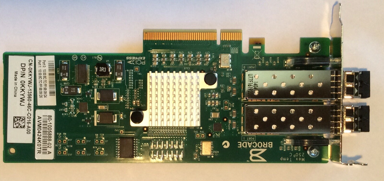 Brocade 825 Dual Port Fibre Channel Host Bus Adapter 0KKYWJ
