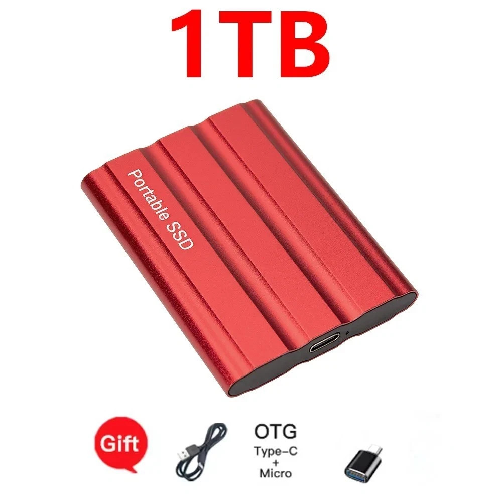 Portable SSD External Solid State Drive USB 3.2 Gen2 Fast Transfer 1TB