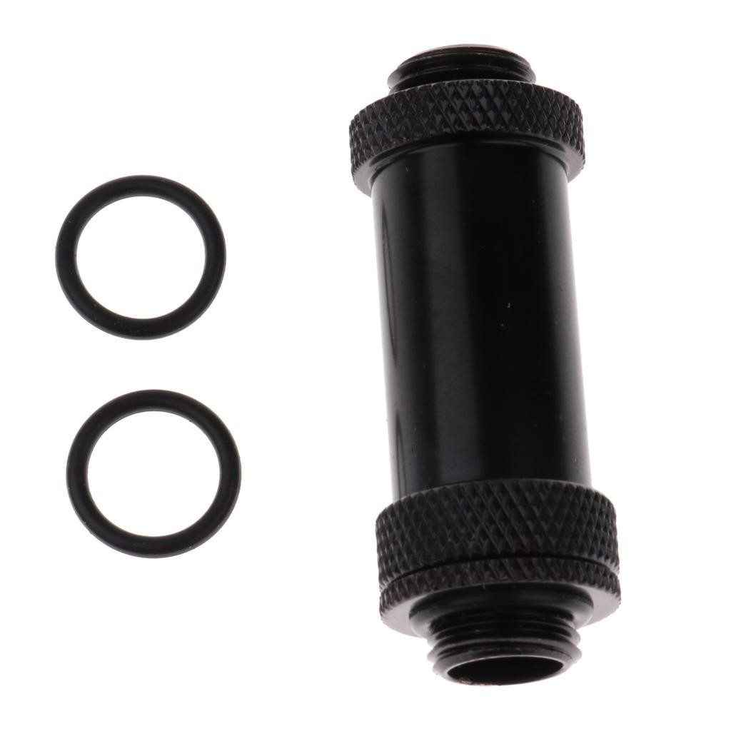 Dual G1/4 External Thread PC Water Cooling Expansion Joint Fittings Adapter