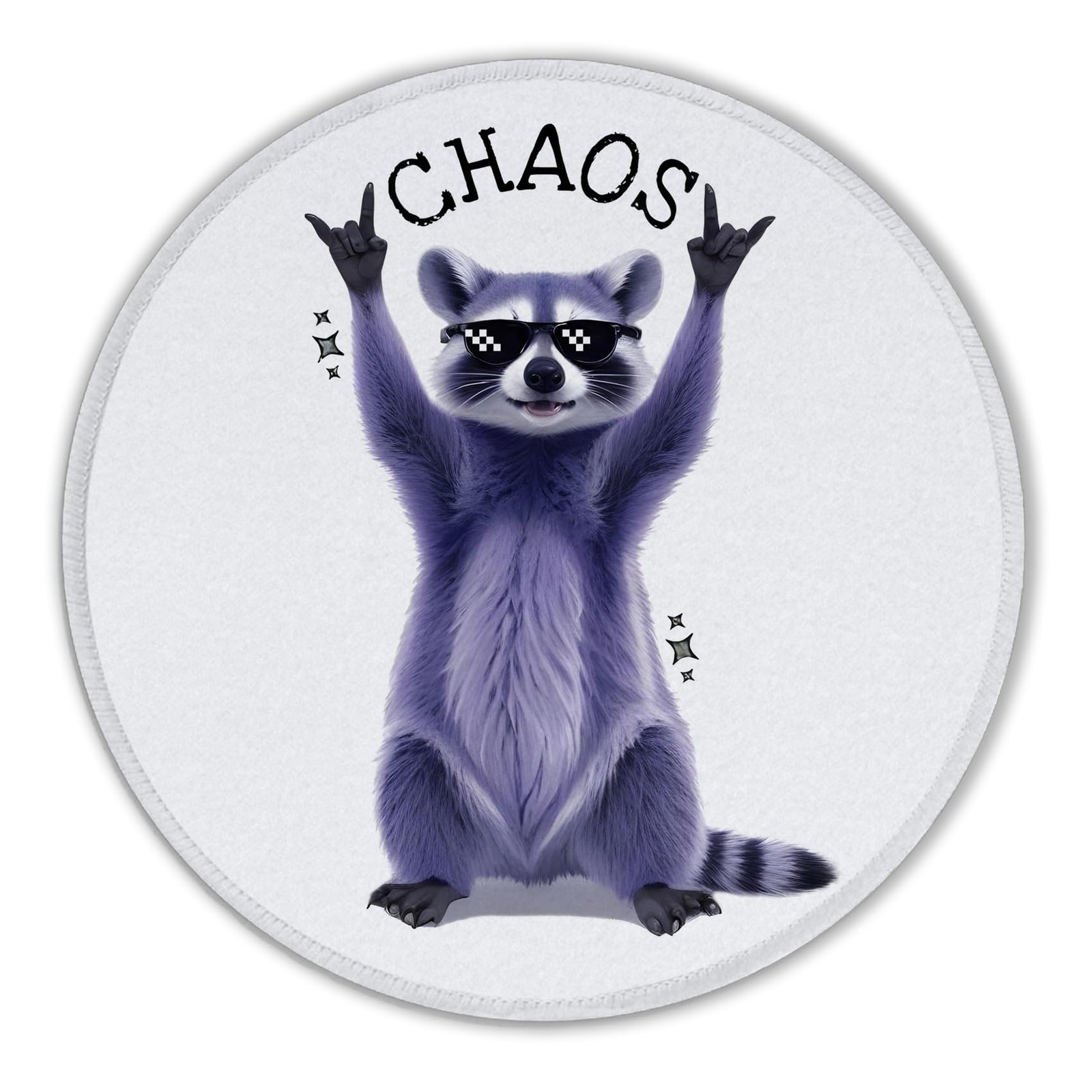 Foritho Color 14 Funny Raccoon Mouse Pad
