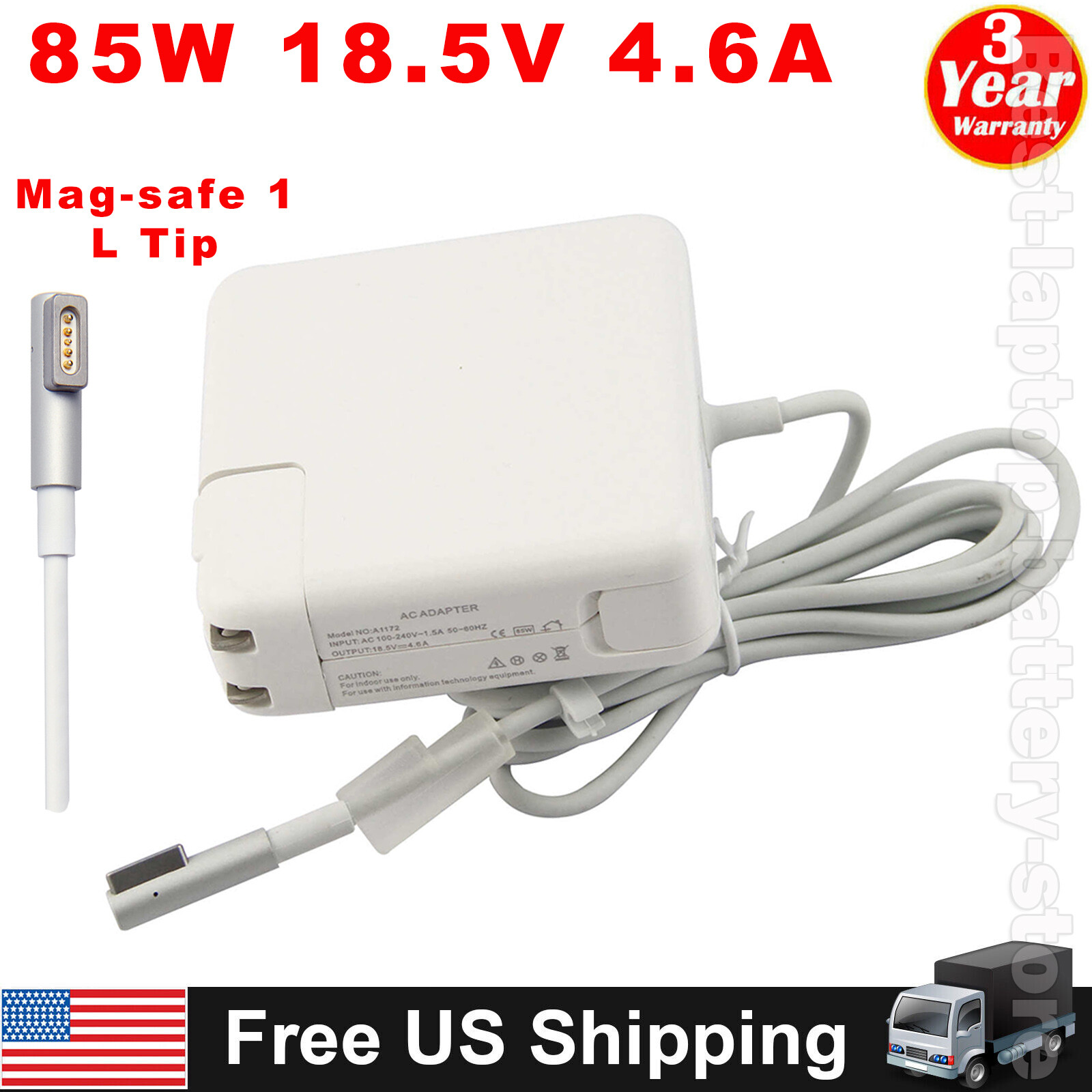 85W AC Power Adapter Charger for Apple Macbook Pro 15" 17" A1286 2008-2012 L-tip