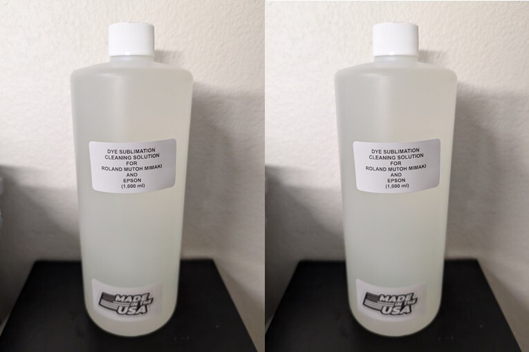 DYE SUBLIMATION CLEANING SOLUTION FOR ROLAND MUTOH MIMAKI AND EPSON (2,000 ml)