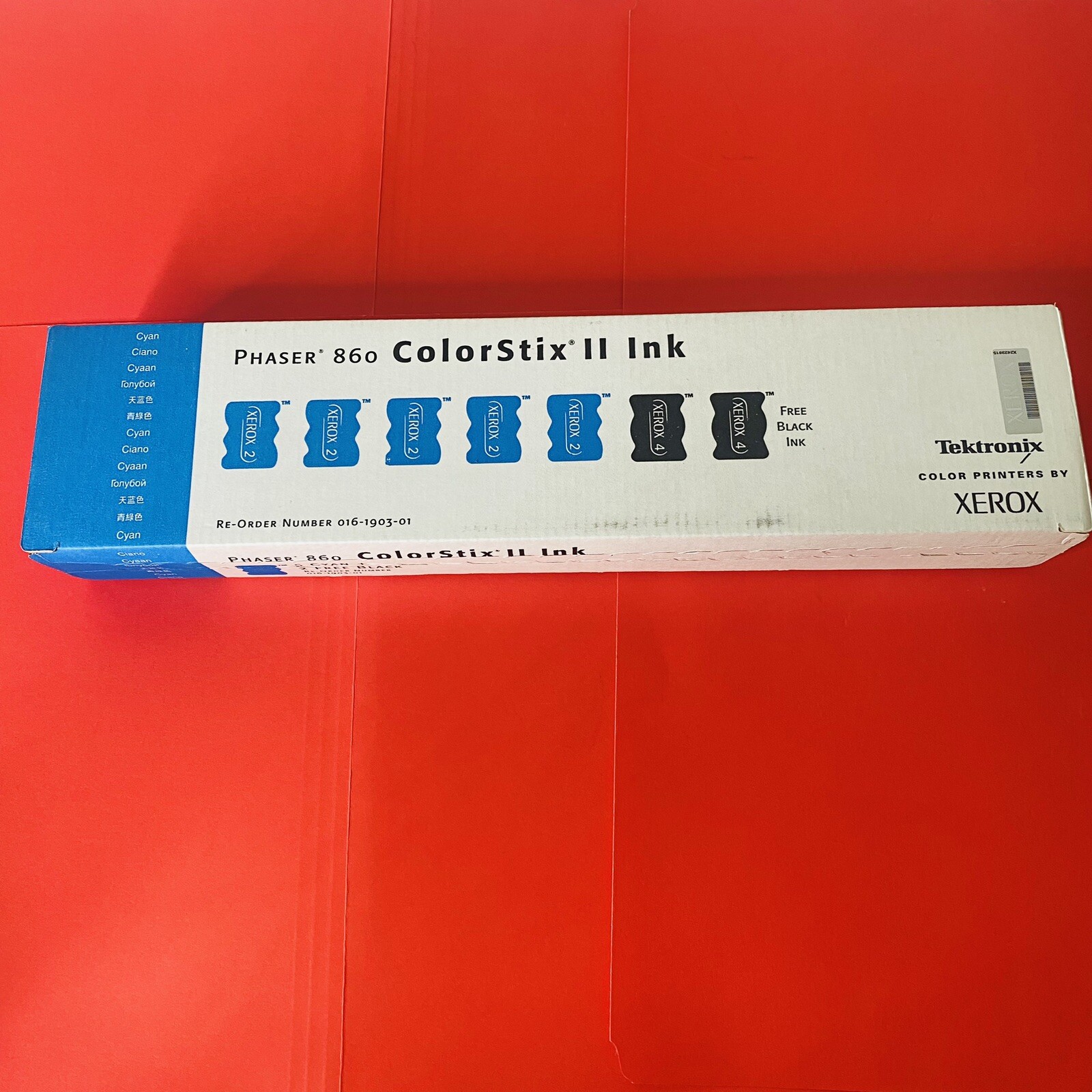 Xerox Tektronix Phaser 860 ColorStix II Ink 5 Cyan & 2 Black Expired SEALED