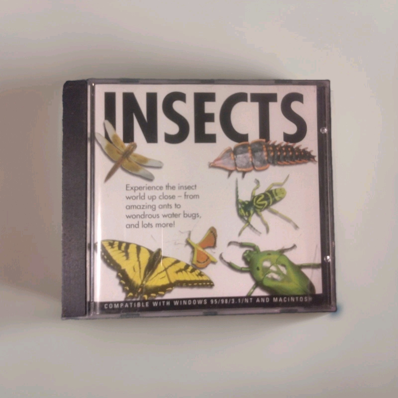 INSECTS Vintage PC/Mac CD-ROM (1998 Mars Software) Complete Broken Jewel Case