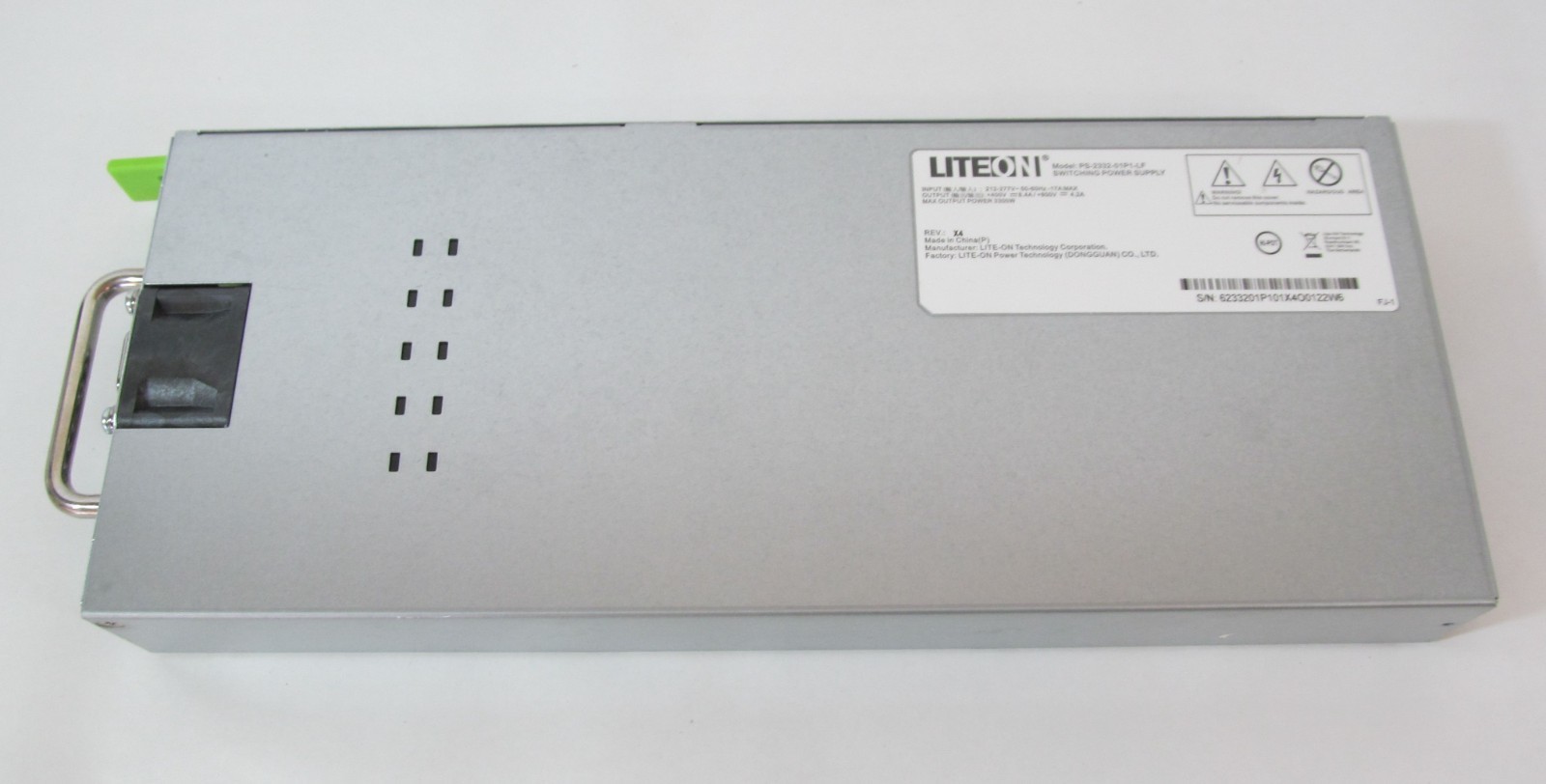 LITEON PS-2332-01P1-LF SWITCHING POWER SUPPLY 212-277V INPUT 3300W MAX OUTPUT