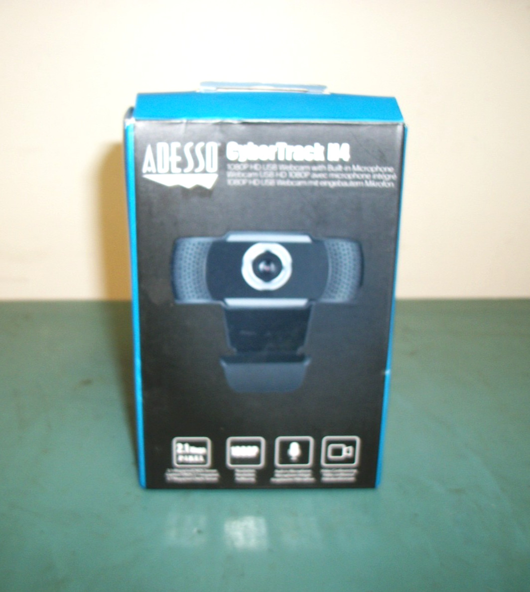 ADESSON CyberTrack H4 1080P HD USB Webcam w/Microphone NEW