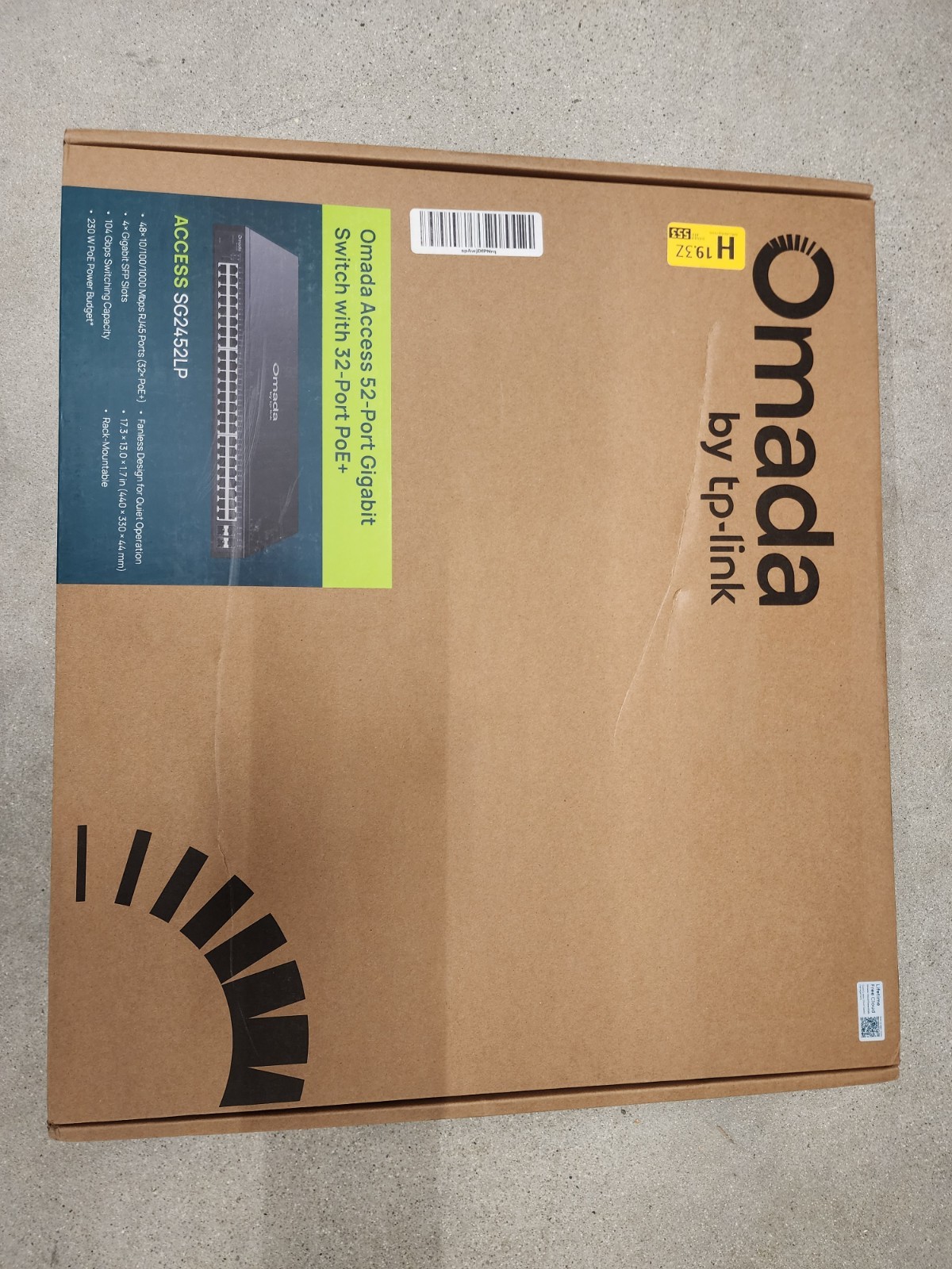 TP-LINK SG2452LP OMADA 52-PORT GIGABIT SMART SWITCH WITH 32-PORT POE+