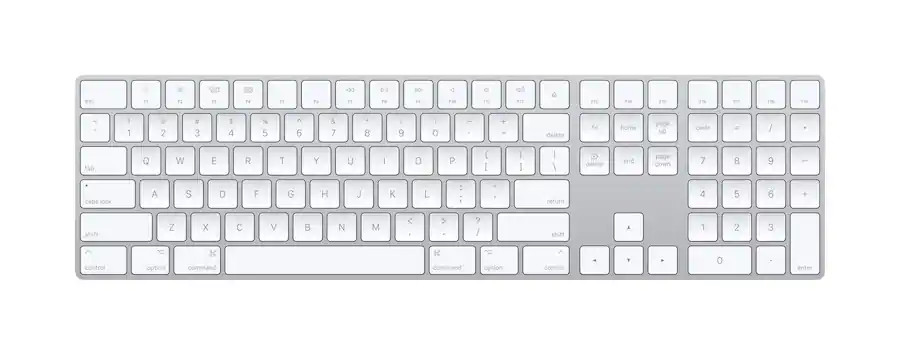 OEM Apple Magic Keyboard Full Size w/ Keypad Lightning Port - Silver/White (UD)