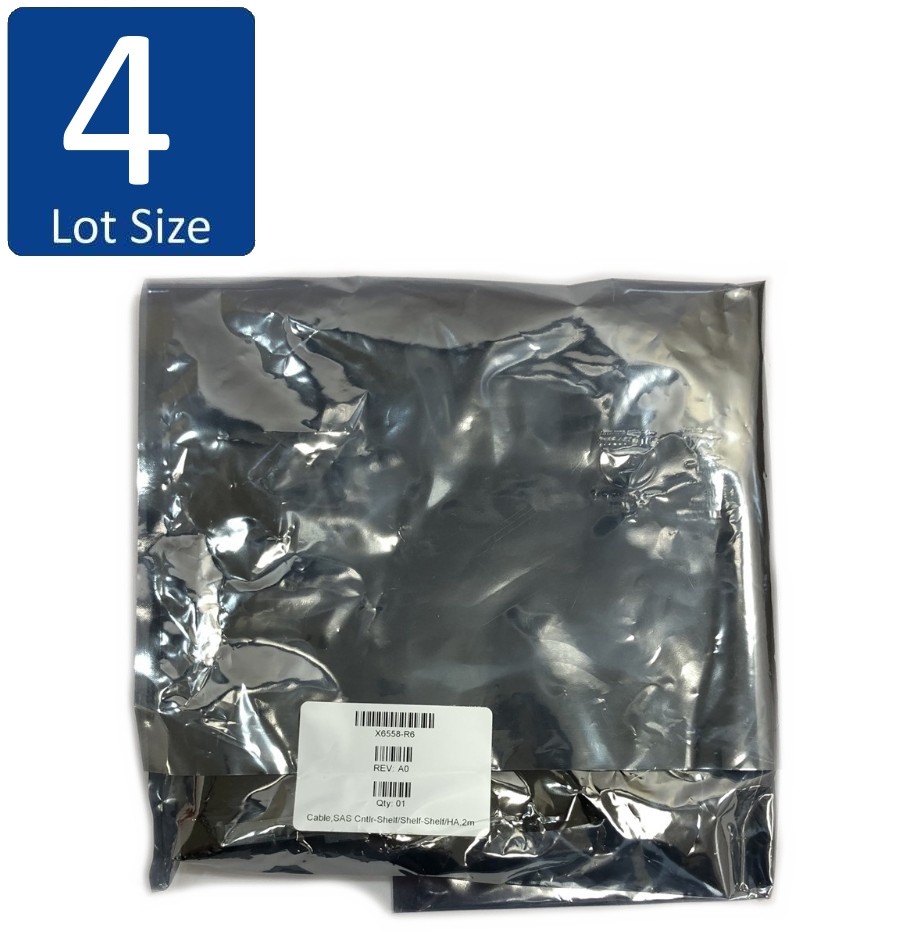 Lot of 4 NEW NetApp X6558-R6 6FT 2M SAS Cable QSFP to QSFP