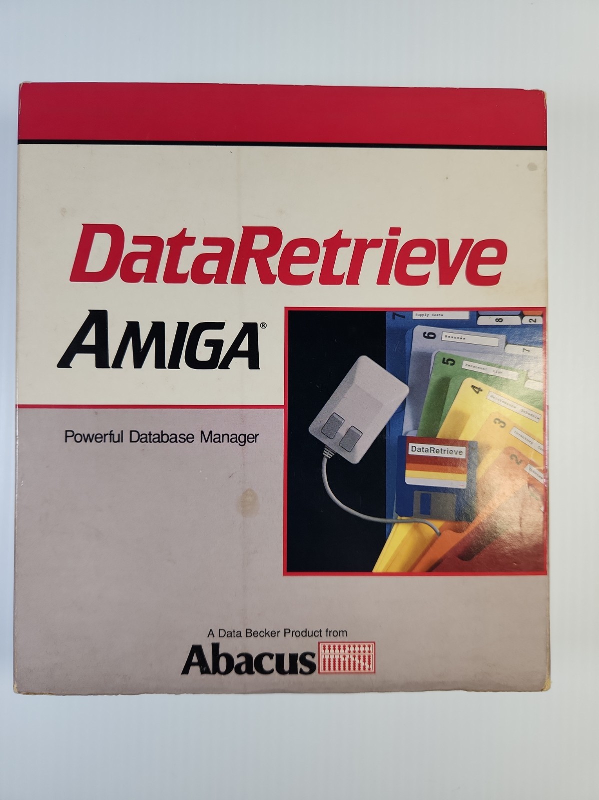 DataRetrieve Commodore Amiga Software Abacus Data Becker 3.5 Disk Box Manual