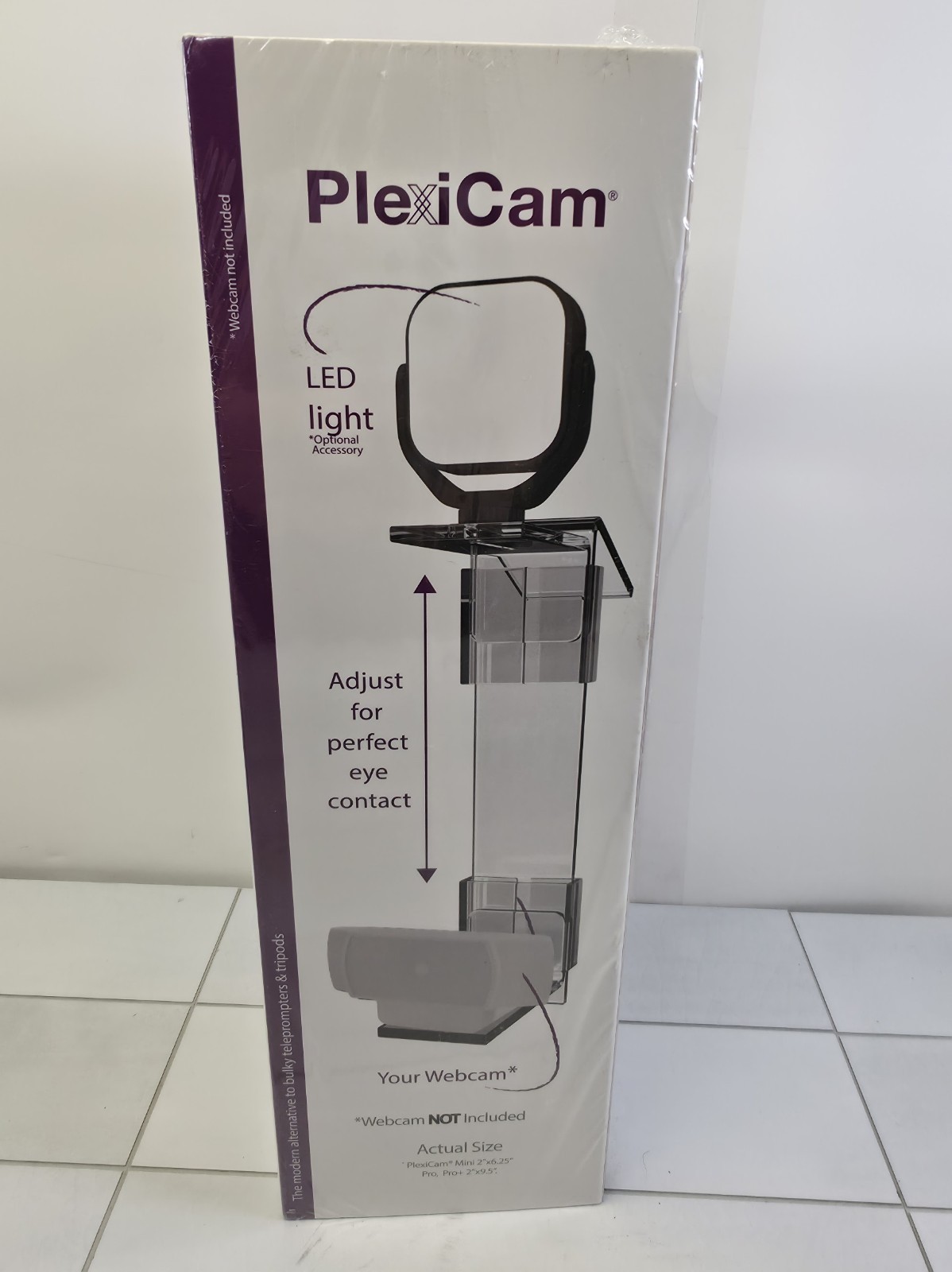 PlexiCam Pro V2 | Center Screen/Middle Screen Webcam Mount | Position Any Webcam