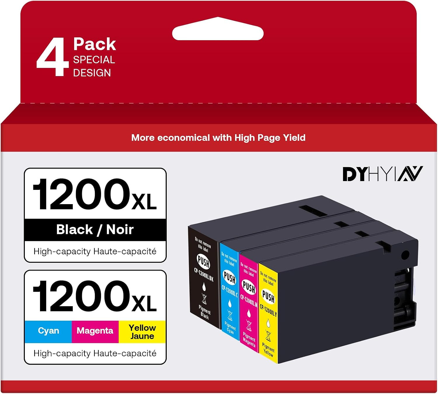1200XL Compatible Ink Cartridges Replacement for Canon Maxify PGI-1200 Printer,
