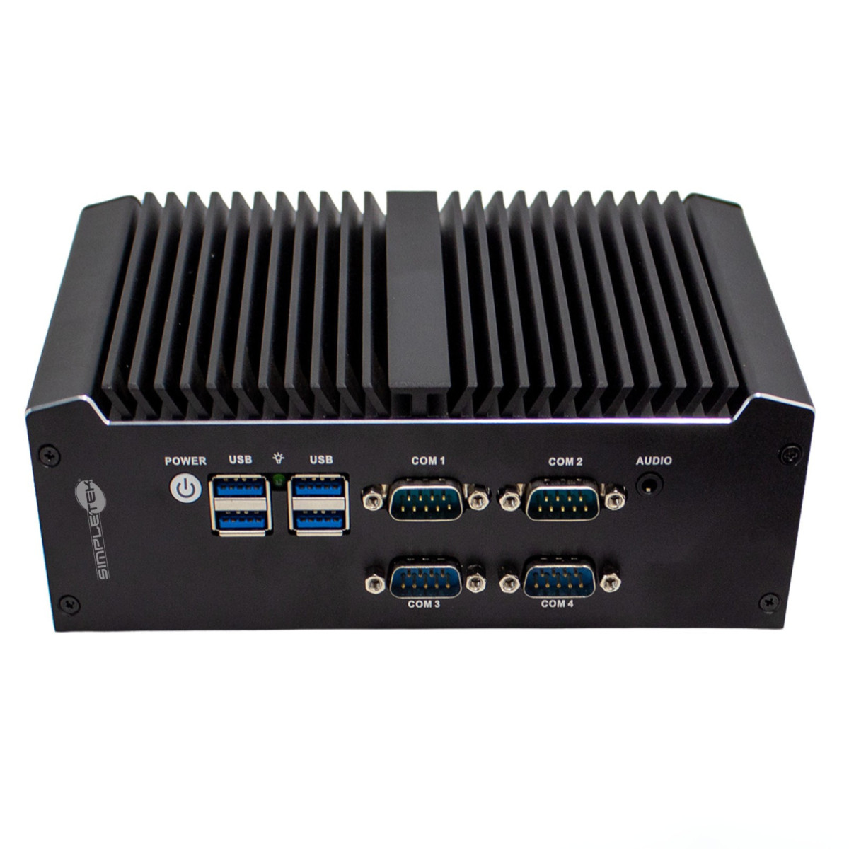 Simpletek Fanless Mini PC 32GB RAM 2TB SSD RS232 4 x LAN USB HDMI VGA W11