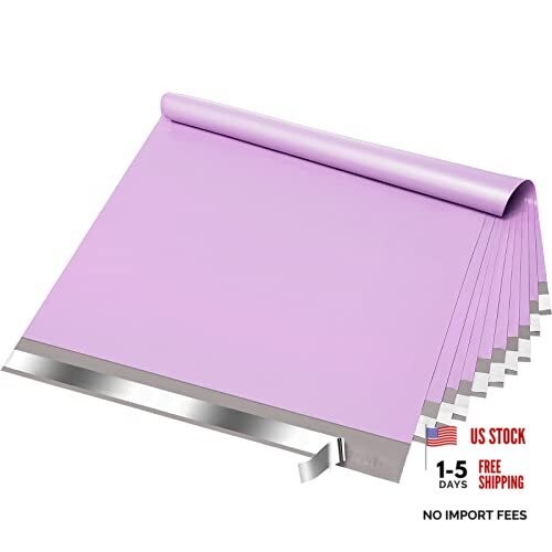 Large Poly Mailers 24x24 Inch 100Pcs, Waterproof 24x24" 100pcs Light Purple