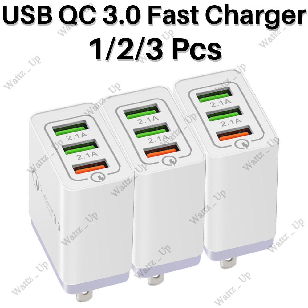 USB QC 3.0 Fast Charger Wall Power Adapter Block Brick For Android iPhone iPad