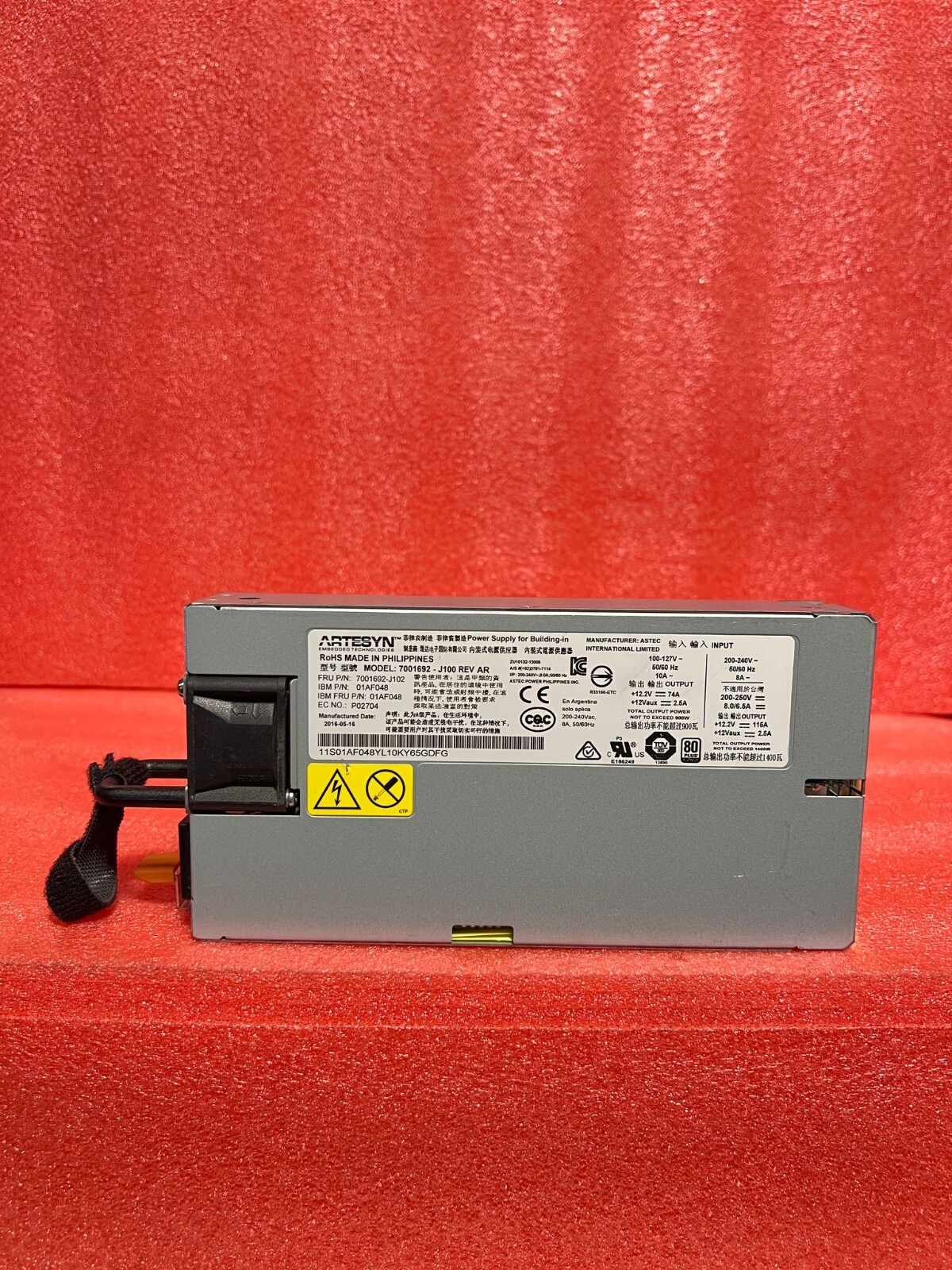 Artesyn IBM 1400W Server Power Supply 7001692-J100  80 Plus Platinum 01AF048