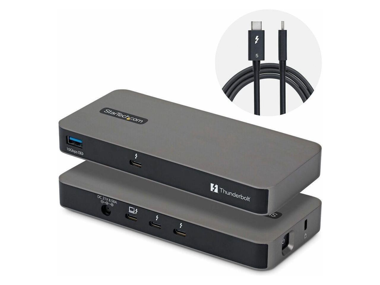 StarTech 4-Port Thunderbolt 5 Hub with Thunderbolt Share KVM - 80 / 120Gbps - 8K