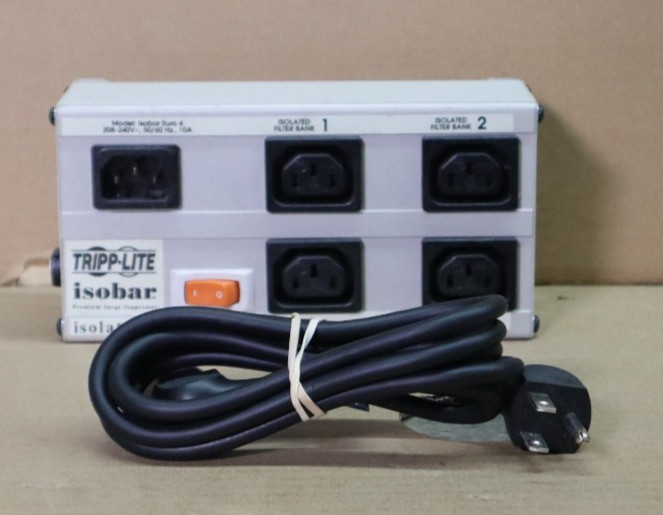 Tripp Lite Isobar Euro 4 Surge Protector, 4 Outlets, 208-240V 10A (IB5751)