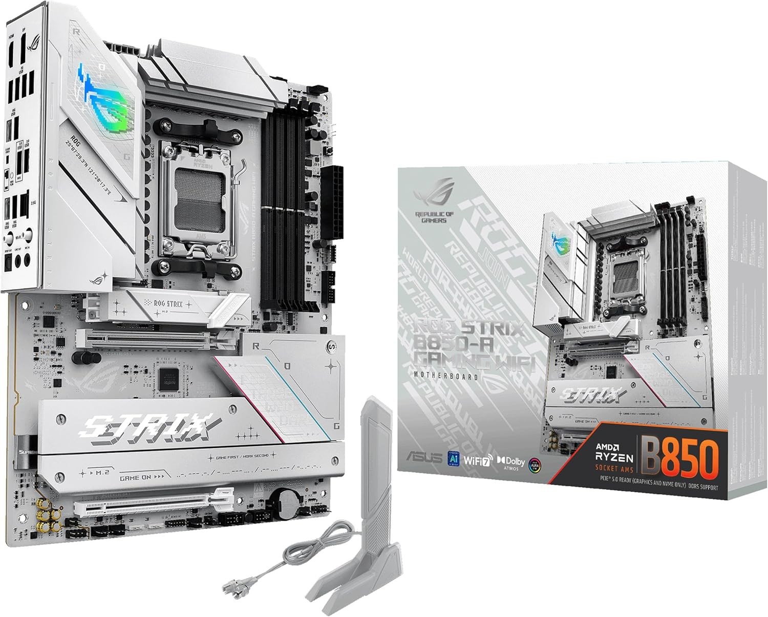 ASUS ROG Strix B850 A Gaming WiFi AM5 B850 ATX Motherboard DDR5 WiFi 7