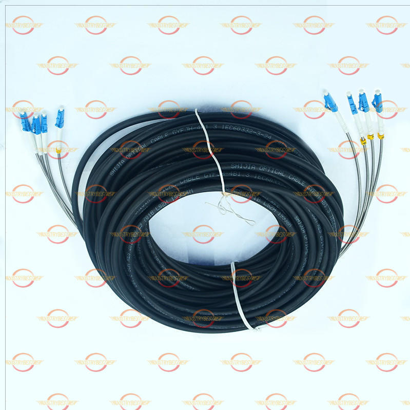 ONE Field Outdoor LC-LC UPC 4 Strand 9/125Single Mode Fiber Patch Cord 100M