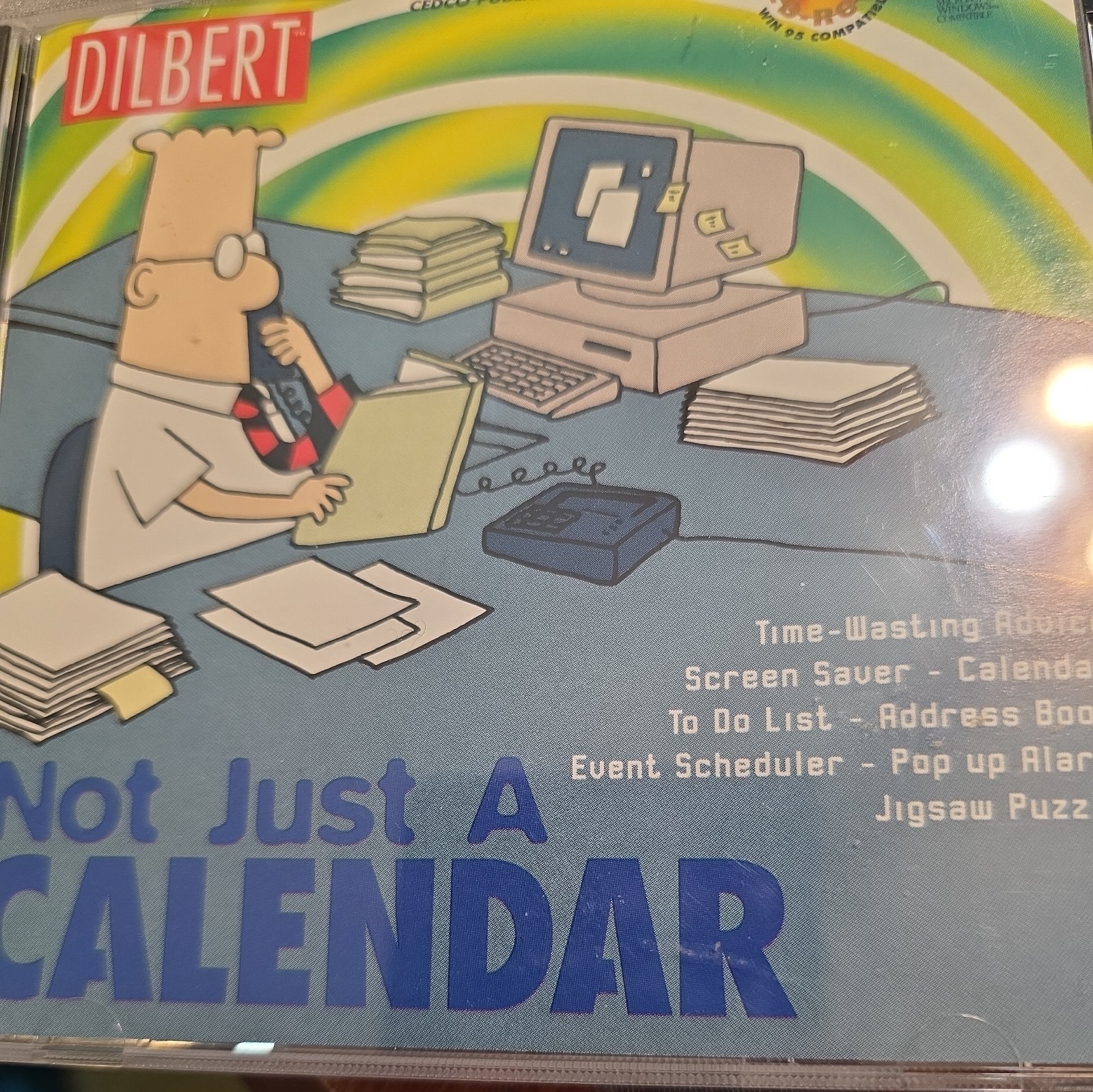Vintage Software Dilbert Not Just a Calendar CD-ROM For Windows 3.1 1997