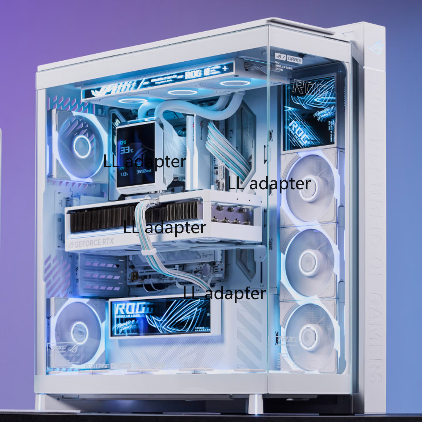 New ROG Cronox GR801 case,standard version，white