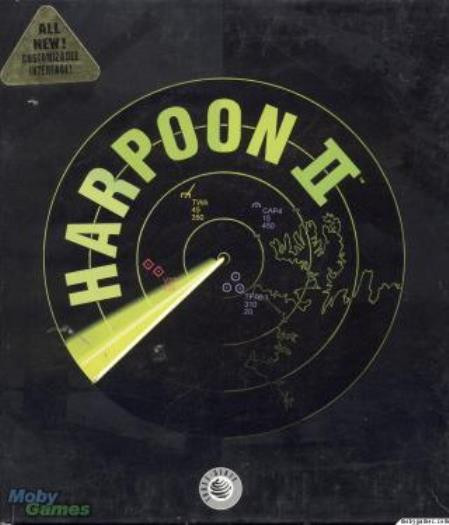Harpoon II 2 PC CD command naval ships missiles combat subs axis allies war game