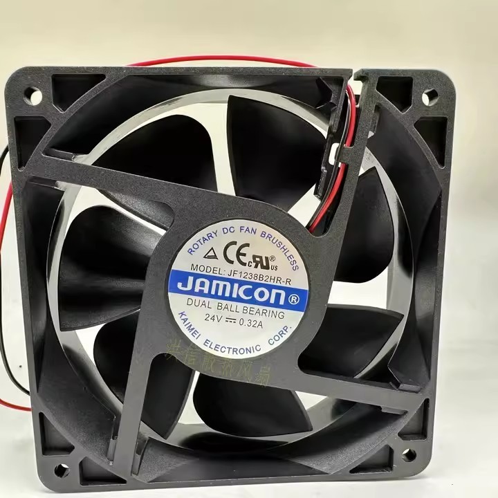 1PC JAMICON JF1238B2HR-R 120x38mm 24V 0.32A  2-Wire Cooling Fan Fast Shipping