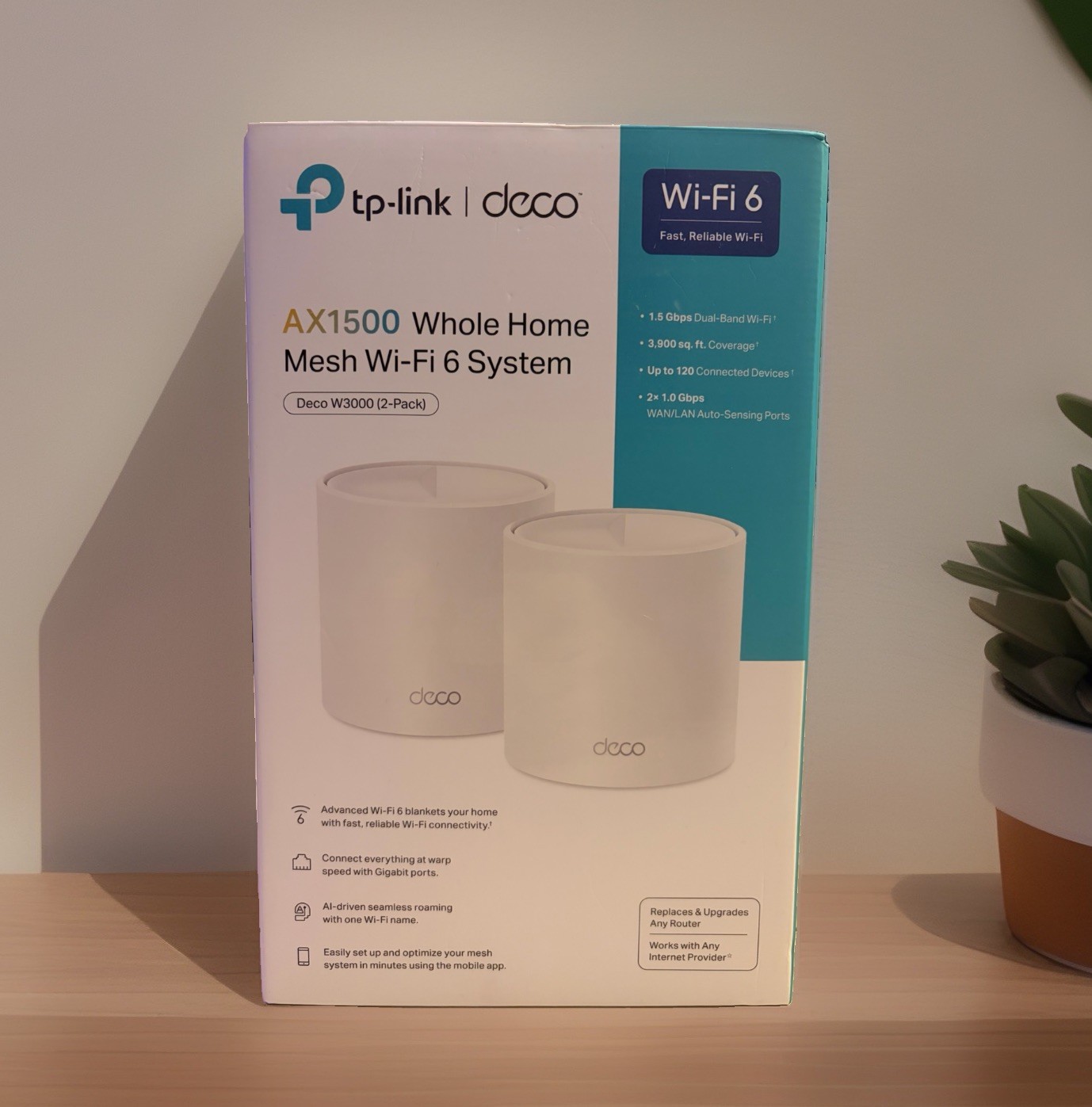 TP-Link Deco W3000 AX1500 Mesh Wi-Fi 6 System 2-Pack NIB
