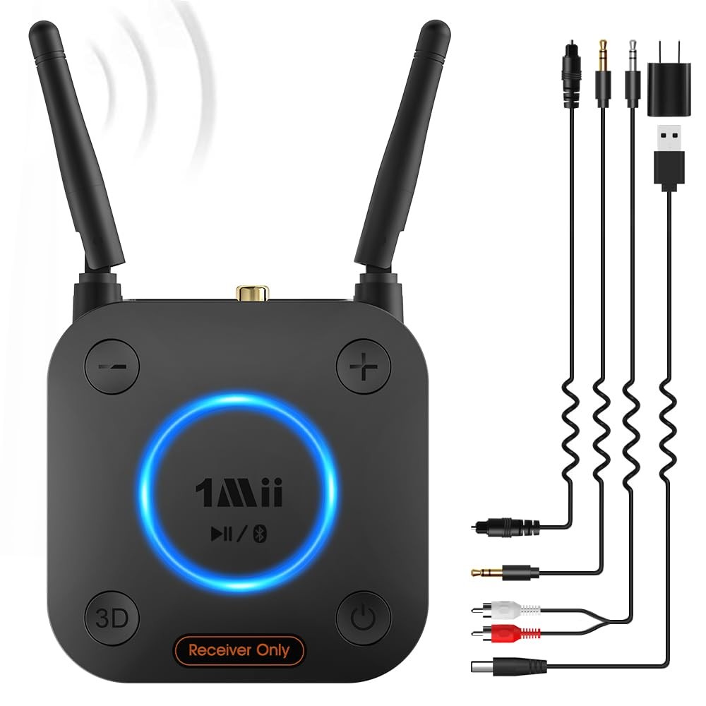 [Upgraded] B06Pro Long Range Bluetooth Receiver, HiFi Wireless Audio Adapter,...
