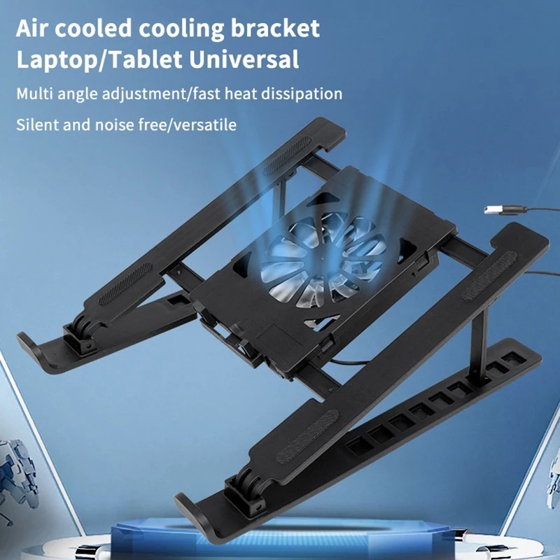 Laptop Cooler Base Stand Foldable Laptop Cooling Pad Holder Notebook Radiator