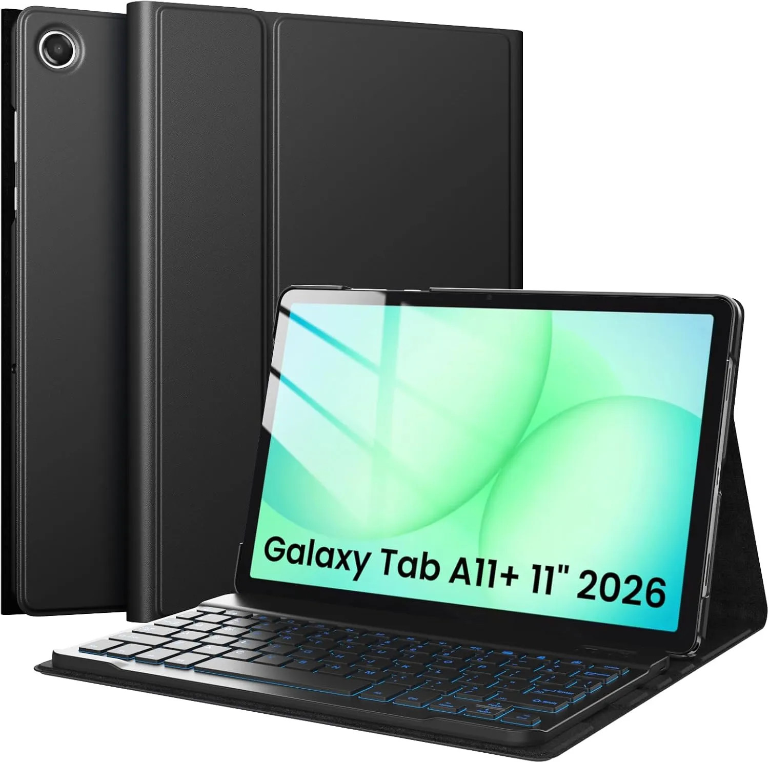 Keyboard Case For Galaxy Tab A11 Plus A11 Plus 2026 Black Protective Cover Slim