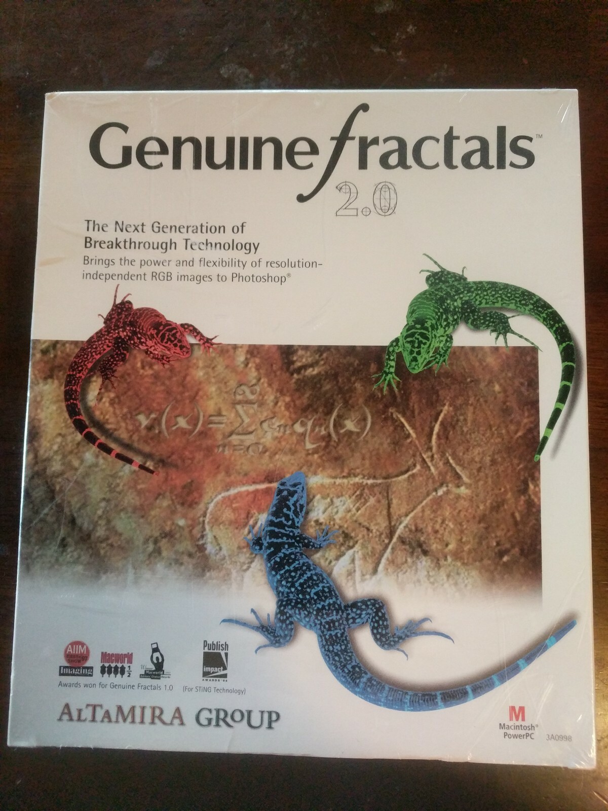 Genuine Fractals 2.0 Mac image resizing tools (1998) New Sealed & Upgradable