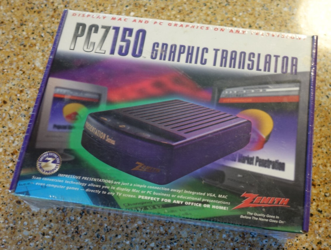 NEW SEALED - VINTAGE TECH - ZENITH PCZ150 GRAPHIC TRANSLATOR 1996 MAC & PC