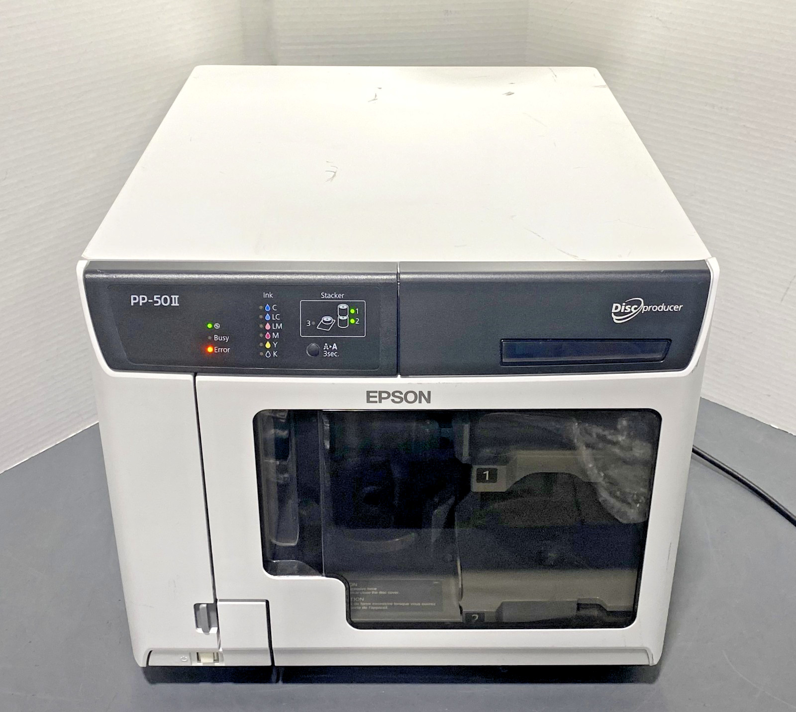 Epson PP-50II N133A Compact Automated Disc Publisher/ Printer Power Tested Read