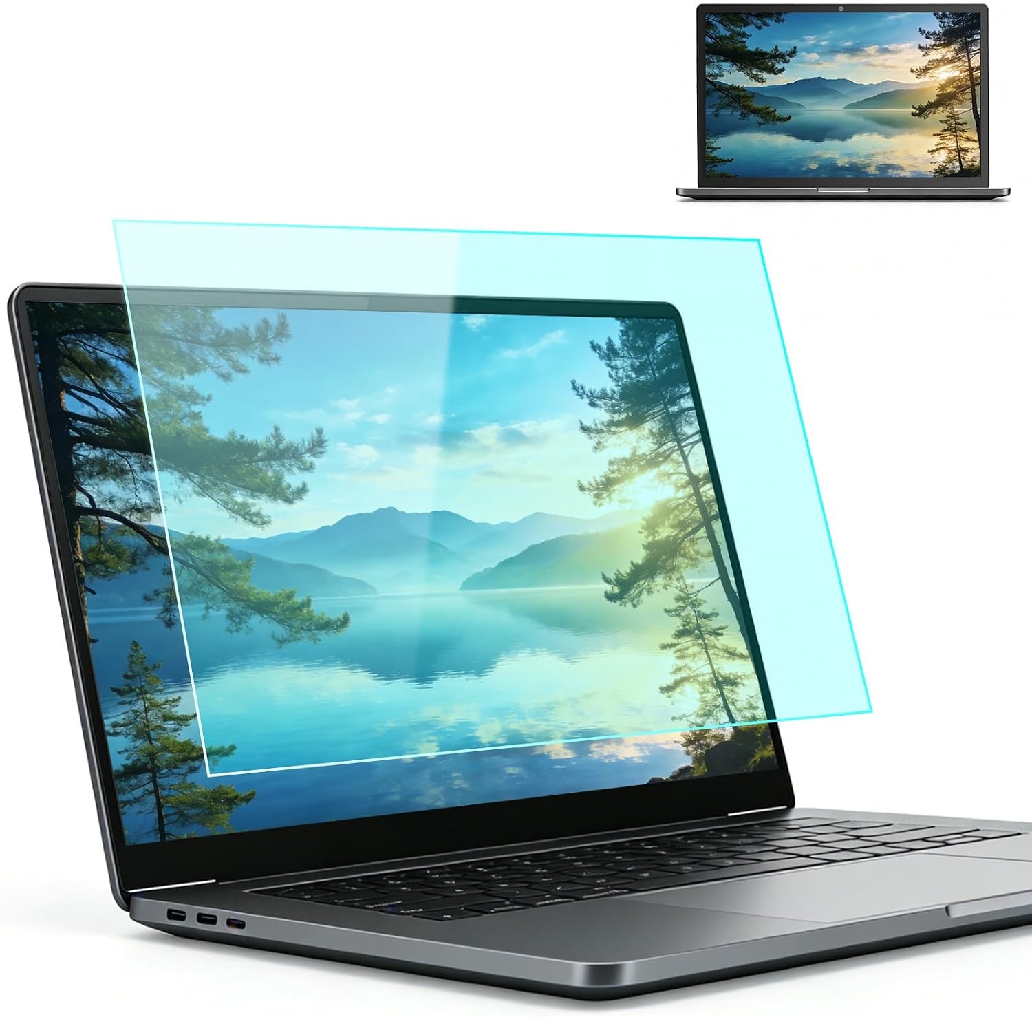 2-Pack Anti Blue Light Screen Protector, Matte Film for 14 Inch 16:10 Laptops