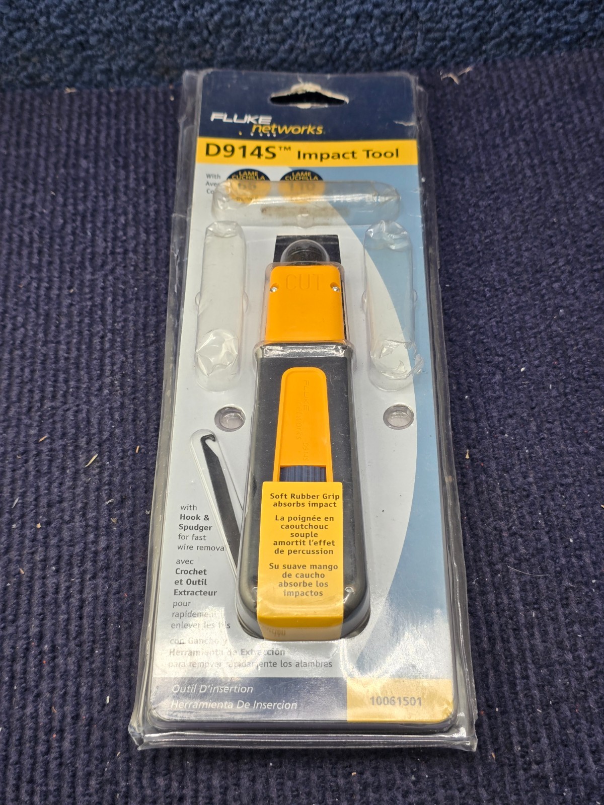 Fluke Networks 10061501 D914S SoftTouch Rubber Grip Impact Punchdown Tool Only