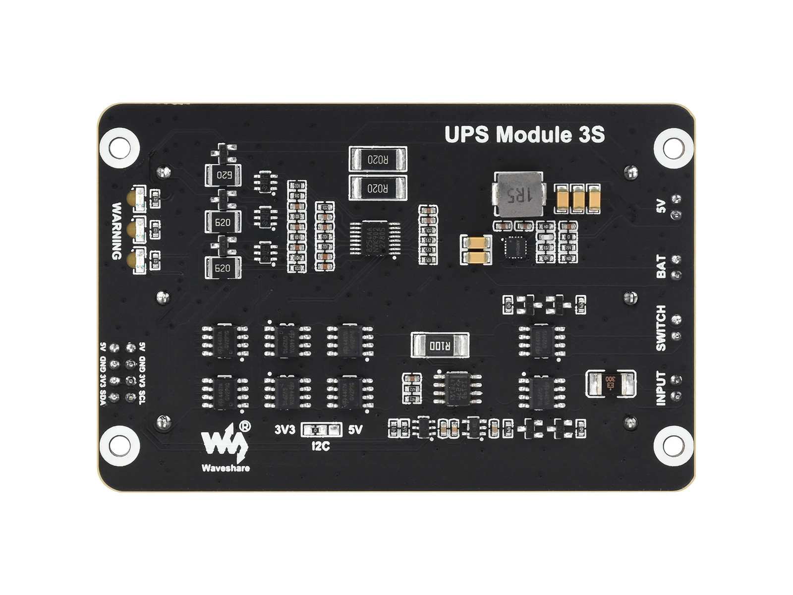 Waveshare UPS Module 3S 5V 5A Power Supply for Raspberry Pi 5/4B