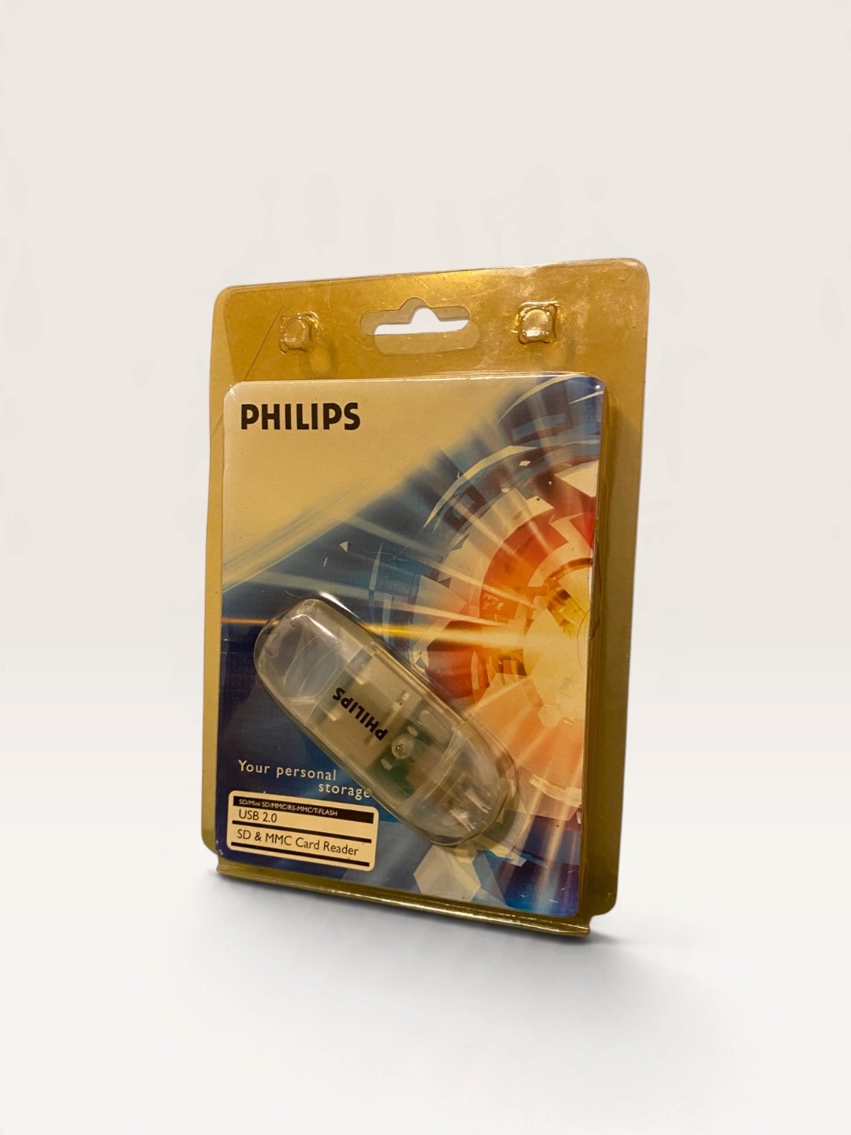 Philips USB 2.0 SD MMC Memory Card Reader Mini SD RS-MMC T-Flash New Sealed