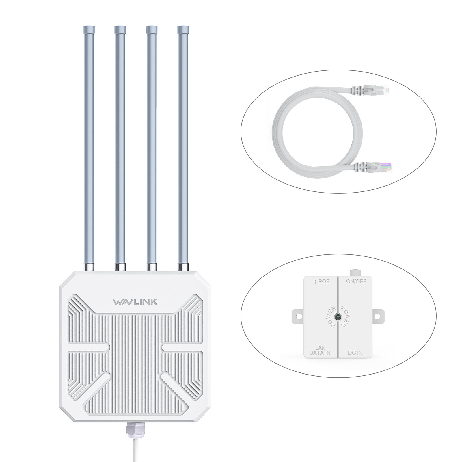 WAVLINK WiFi 6 AX1800M Long Range Outdoor WiFi Mesh Extender/Router/AP/Repeater