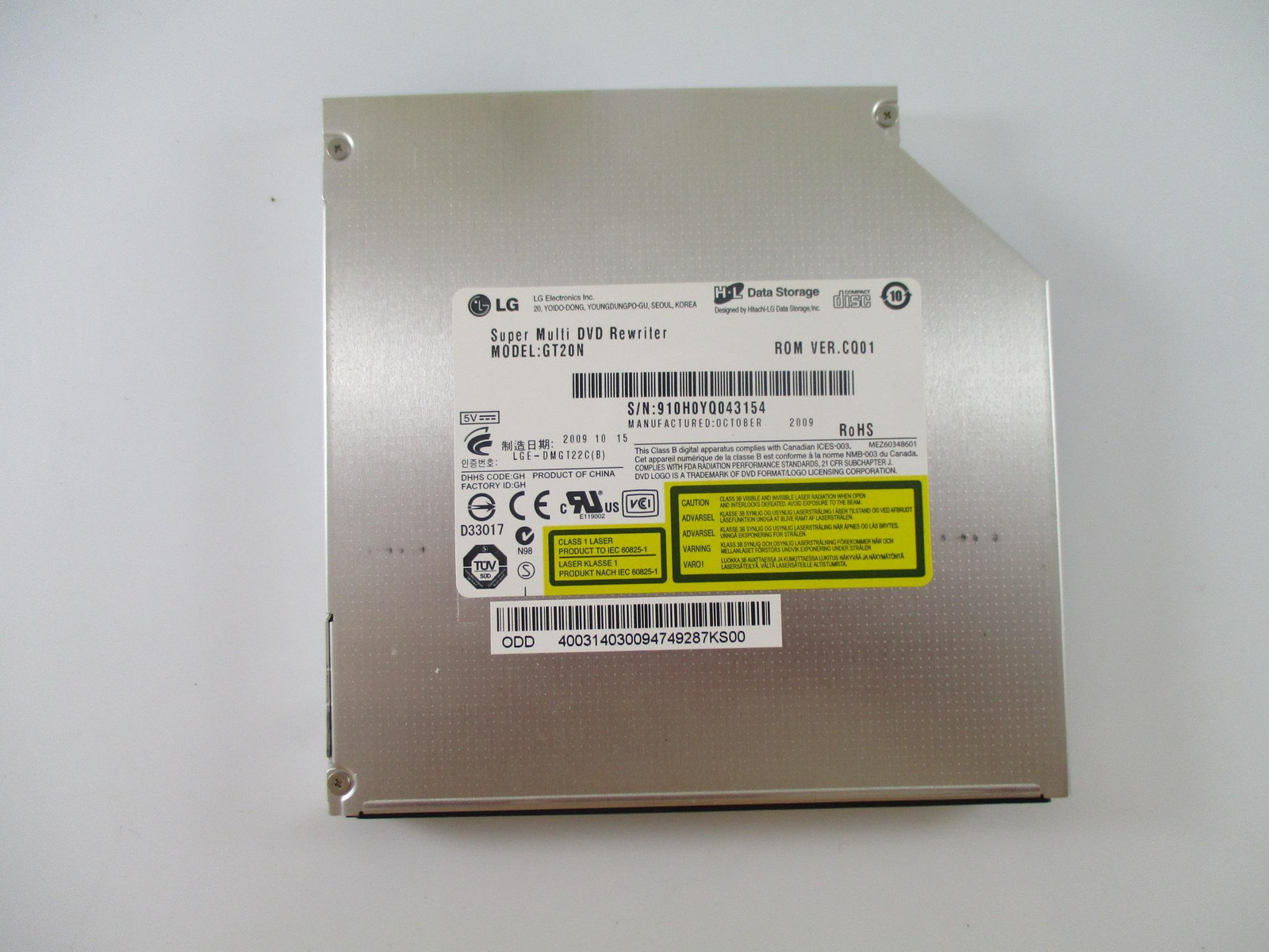 Dvd Drive H-L DATA STORAGE GT20N Original #1