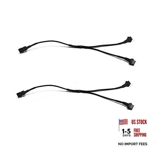 2Pcs RGB Splitter Y Cable Extension Wire for RGB LED Motorcycle Light 2 Way