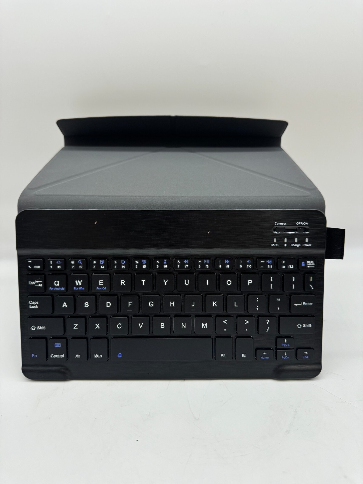 Nulaxy KM12 Universal Wireless Bluetooth Keyboard Stand Case Black Tablet