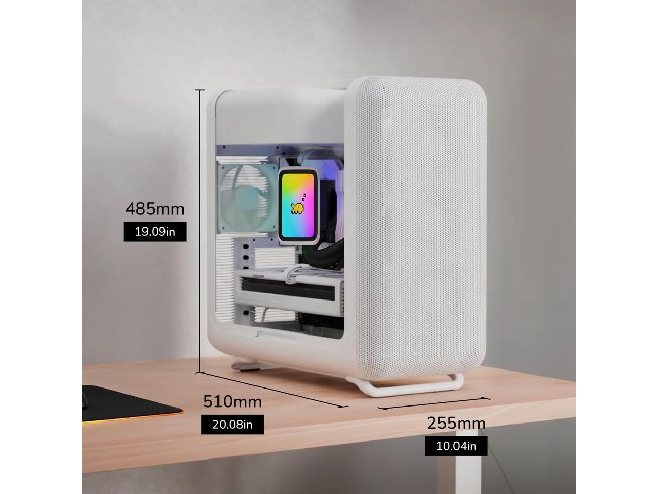 X50 Modern Performance ATX Mid-Tower PC Gaming Case - Snow White HYTE