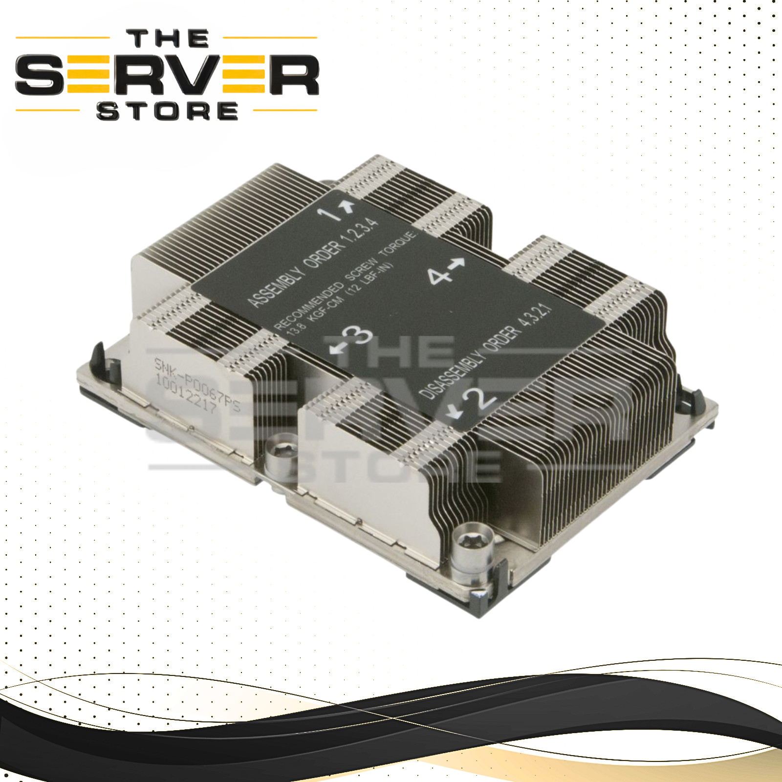 Supermicro 1U LGA3647 Passive CPU Heatsink for X11 Purley Platform SNK-P0067PS