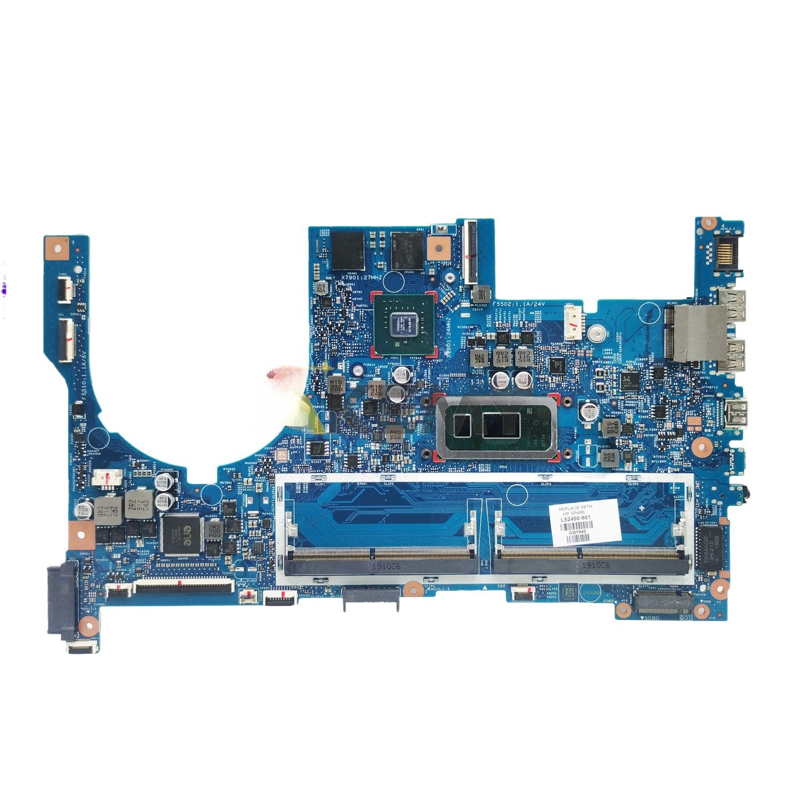 L52450-601 For HP Envy 17-CE 17M-CE Laptop Motherboard 18795-1 i5i7 8/10th MX250