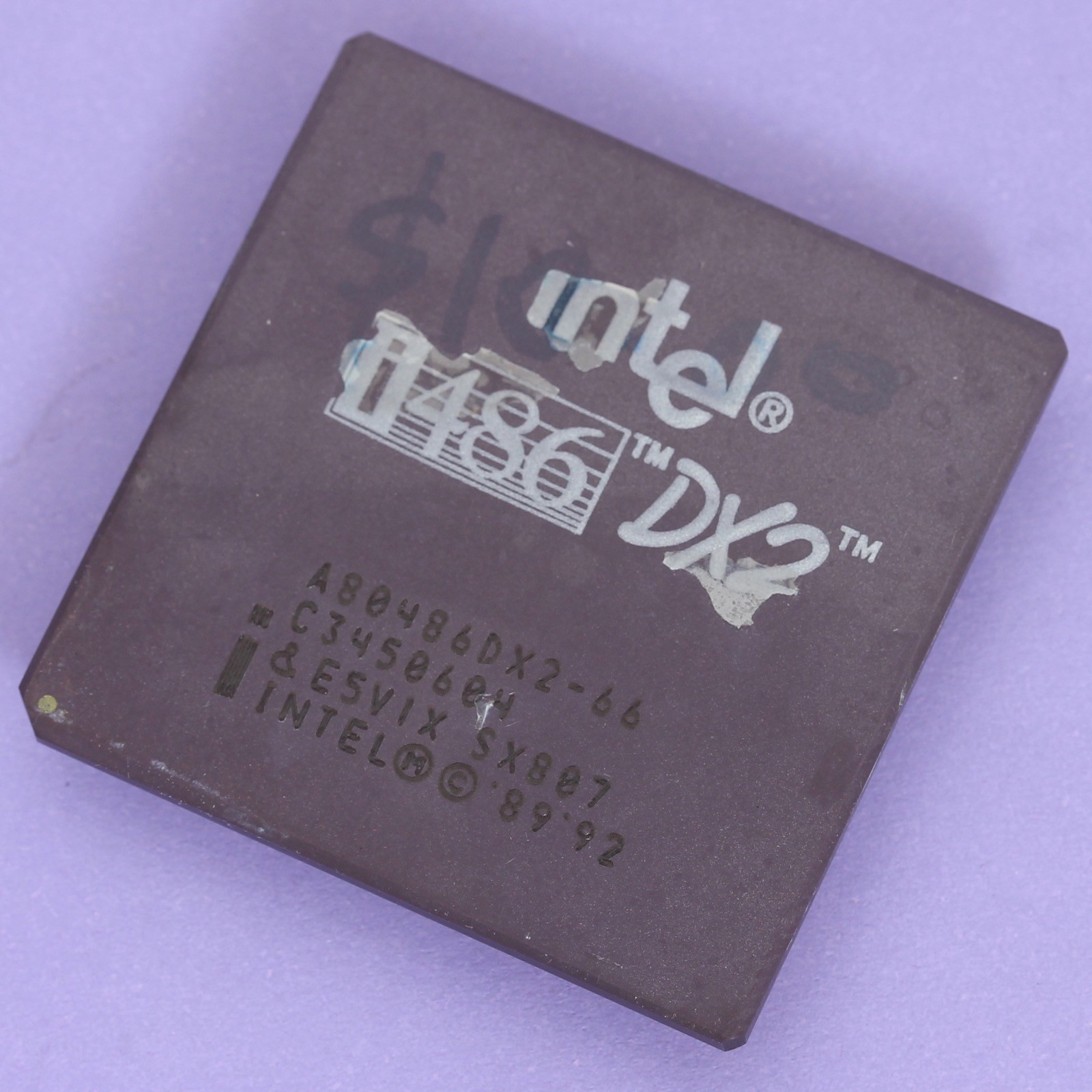 Intel 486 DX2 66Mhz CPU Processor SX807 A80486DX2-66 486DX2 66